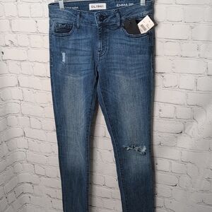 NWT DL1961 Emma Smart Denim Power Leggings Distressed Winslow Wash